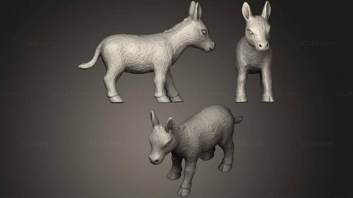 Animal figurines (Ane figurine, STKJ_0685) 3D models for cnc